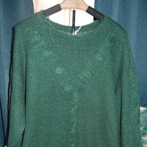 NEW-WOMEN LAUREN CONRAD GREEN SWEATER SIZE EX-LARGE
